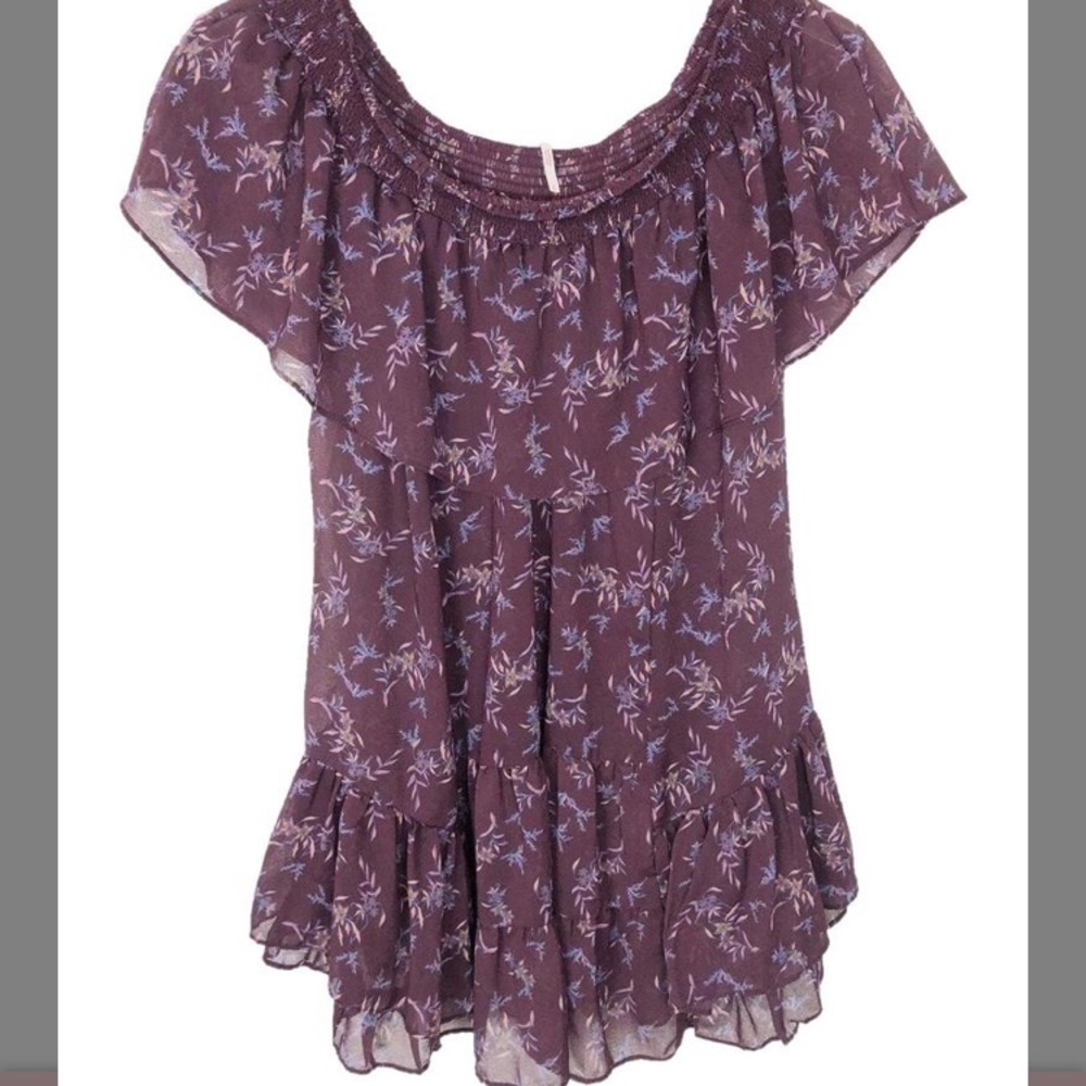 Free People off the shoulder smocked dress/tunic